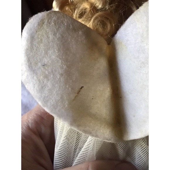 Small Bisque Baby Doll Angel Jointed Limbs Tulle Crochet Dress 6.5” READ - Picture 9 of 15